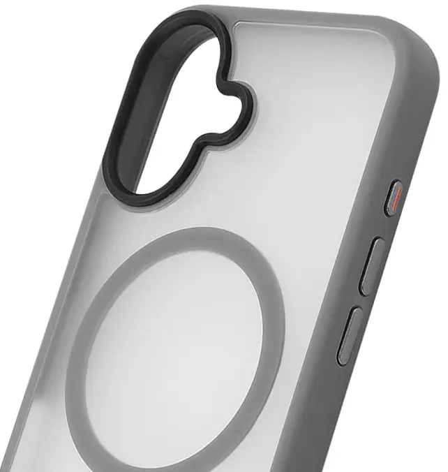 Чохол для iPhone 16 Plus WAVE Matte Insane Case with Magnetic Ring (gray) - фото - №3
