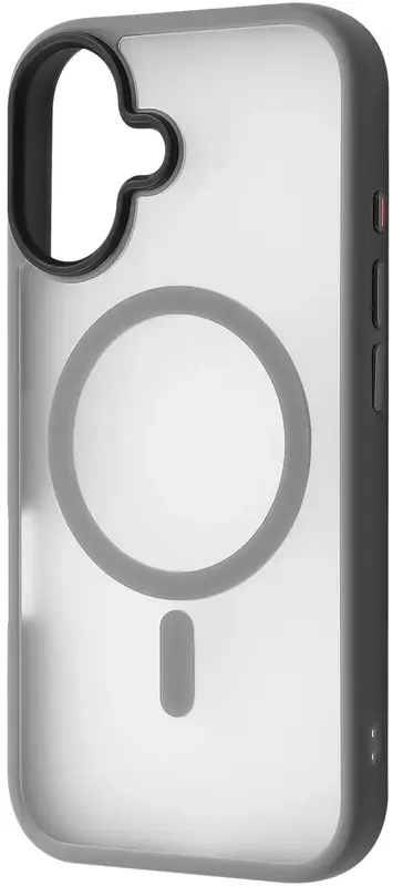 Чохол для iPhone 16 Plus WAVE Matte Insane Case with Magnetic Ring (gray) - фото - №0