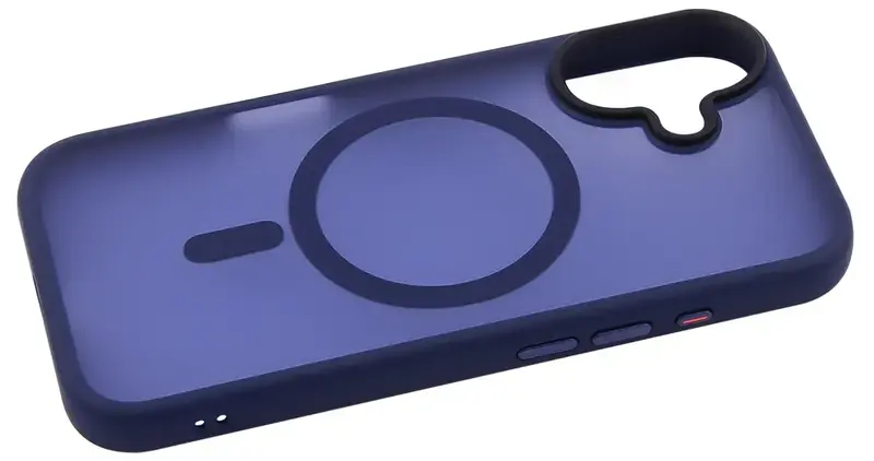 Чохол для iPhone 16 Plus WAVE Matte Insane Case with Magnetic Ring (midnight blue) - фото - №2