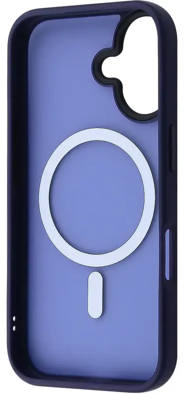 Чохол для iPhone 16 Plus WAVE Matte Insane Case with Magnetic Ring (midnight blue) - фото - №1