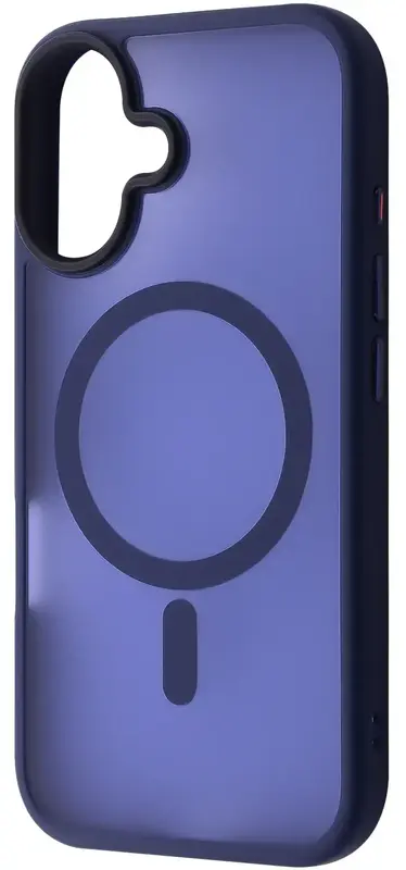 Чохол для iPhone 16 Plus WAVE Matte Insane Case with Magnetic Ring (midnight blue) - фото - №0