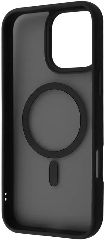 Чохол для iPhone 16 Pro WAVE Matte Insane Case with Magnetic Ring (black) - фото - №1