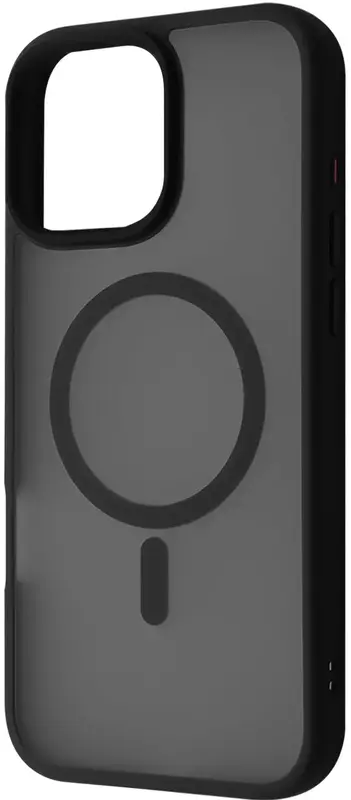 Чохол для iPhone 16 Pro WAVE Matte Insane Case with Magnetic Ring (black) - фото - №0
