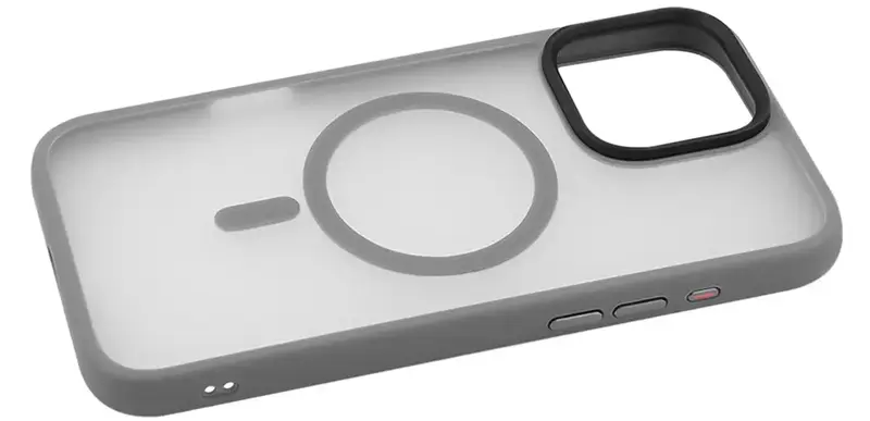 Чохол для iPhone 16 Pro WAVE Matte Insane Case with Magnetic Ring (gray) - фото - №2