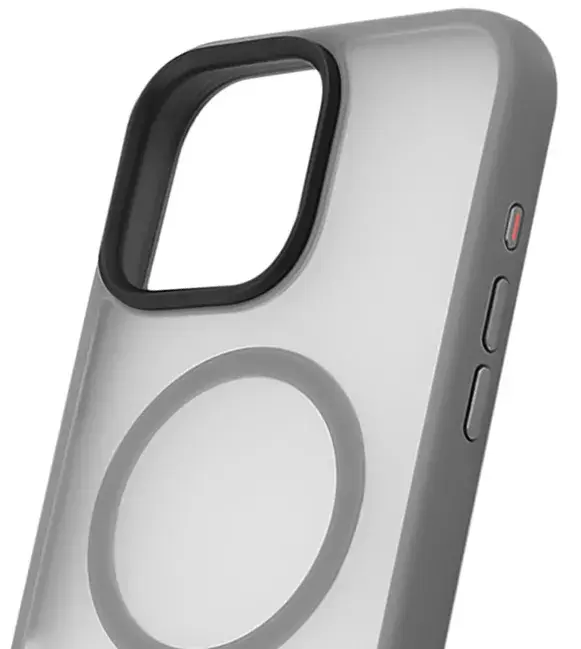 Чохол для iPhone 16 Pro WAVE Matte Insane Case with Magnetic Ring (gray) - фото - №3