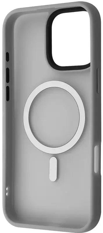 Чохол для iPhone 16 Pro WAVE Matte Insane Case with Magnetic Ring (gray) - фото - №1