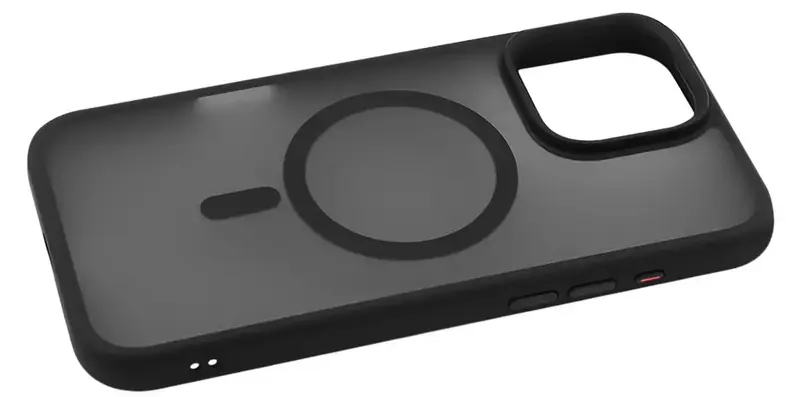 Чохол для iPhone 16 Pro Max WAVE Matte Insane Case with Magnetic Ring (black) - фото - №2