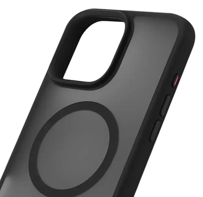 Чохол для iPhone 16 Pro Max WAVE Matte Insane Case with Magnetic Ring (black) - фото - №3