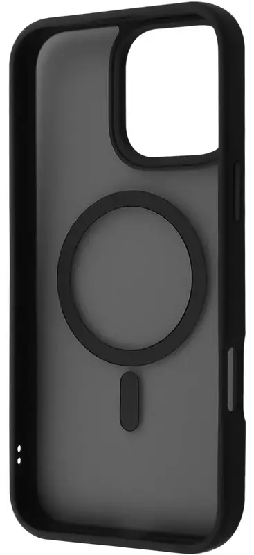Чохол для iPhone 16 Pro Max WAVE Matte Insane Case with Magnetic Ring (black) - фото - №1