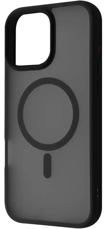 Чохол для iPhone 16 Pro Max WAVE Matte Insane Case with Magnetic Ring (black) - фото - №0