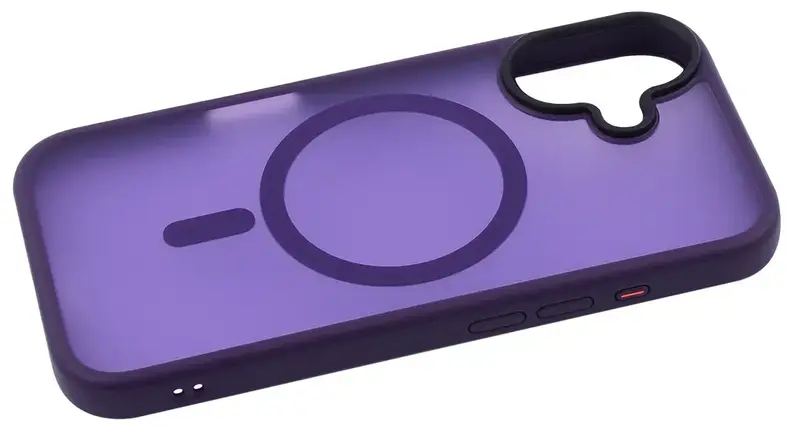 Чохол для iPhone 16 WAVE Matte Insane Case with Magnetic Ring (deep purple) - фото - №2