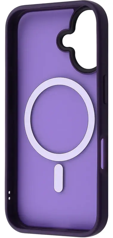 Чохол для iPhone 16 WAVE Matte Insane Case with Magnetic Ring (deep purple) - фото - №1