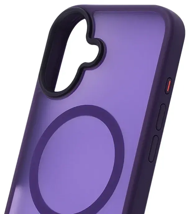 Чохол для iPhone 16 WAVE Matte Insane Case with Magnetic Ring (deep purple) - фото - №3