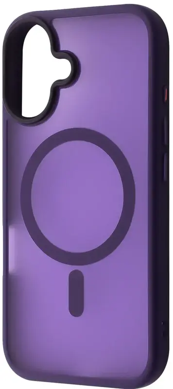 Чохол для iPhone 16 WAVE Matte Insane Case with Magnetic Ring (deep purple) - фото - №0
