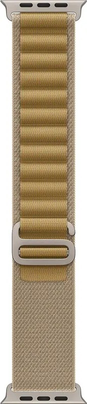 Ремешок для часов Apple Watch 49/46/45/44mm Tan Alpine Loop - Large - Natural Titanium Finish - фото - №0