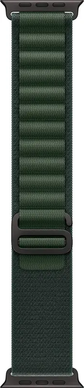 Ремешок для часов Apple Watch 49/46/45/44mm Dark Green Alpine Loop - Large - Black Titanium Finish - фото - №0