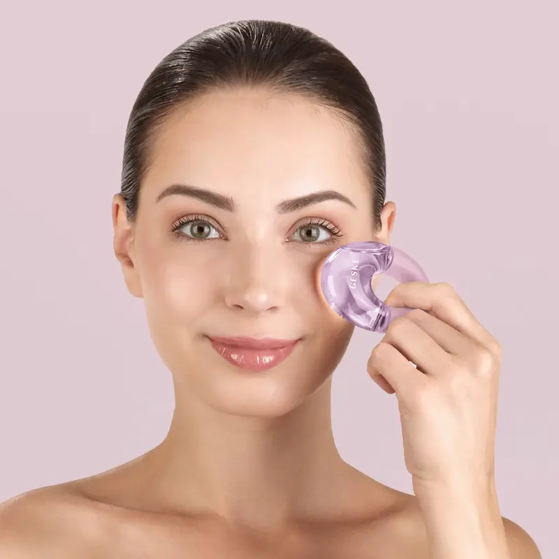 Масажер для очей Geske Cool & Warm Eye Massager 7 в 1 Рожевий - фото - №4