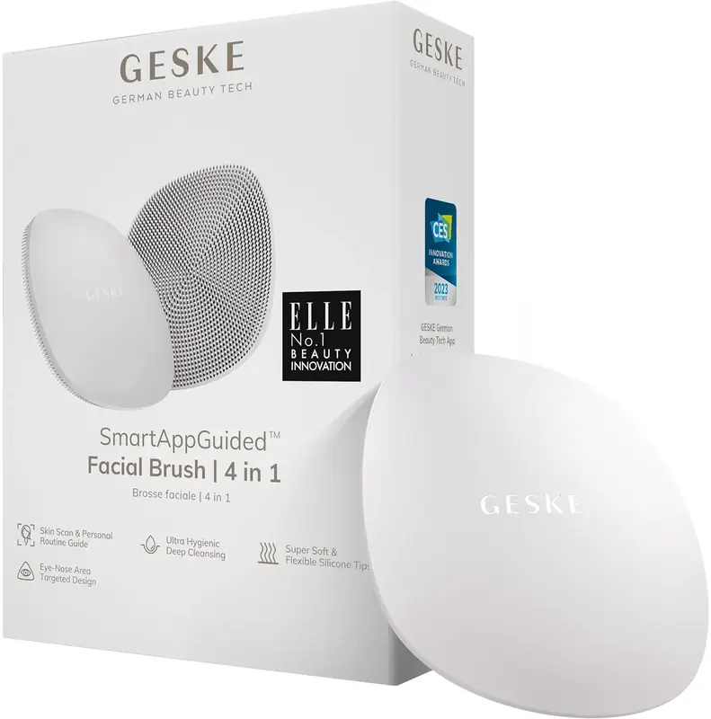 Щітка для обличчя Geske Facial Brush 4 в 1 пудровий - фото - №0