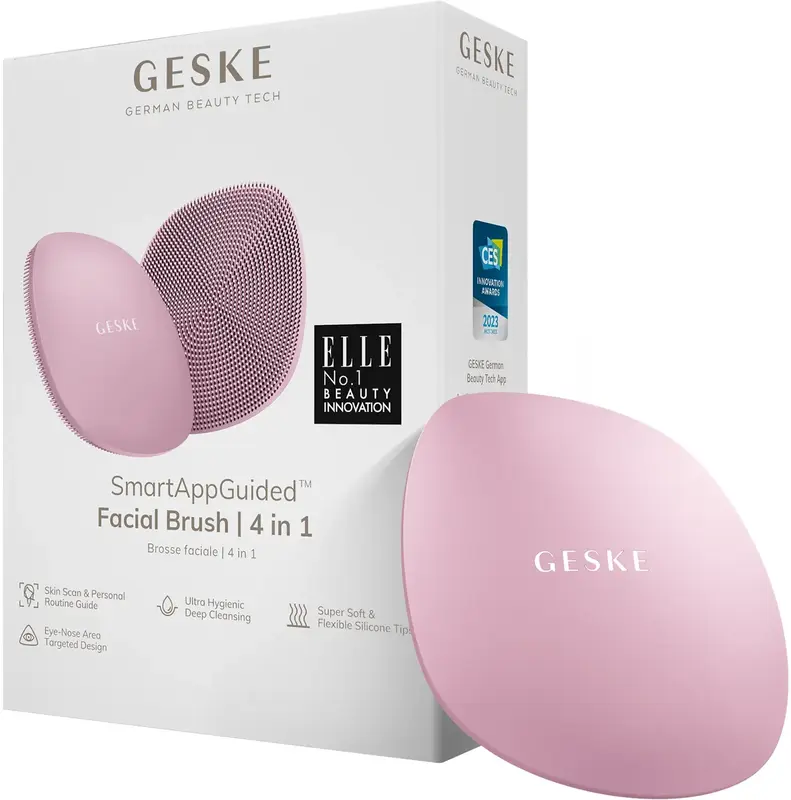 Щітка для обличчя Geske Facial Brush 4 в 1 рожевий - фото - №0