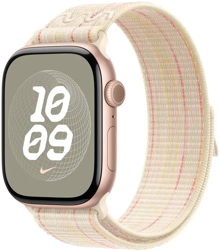 Ремешок для часов Apple Watch 44/45/46/49mm Starlight/Pink Nike Sport Loop - фото - №3