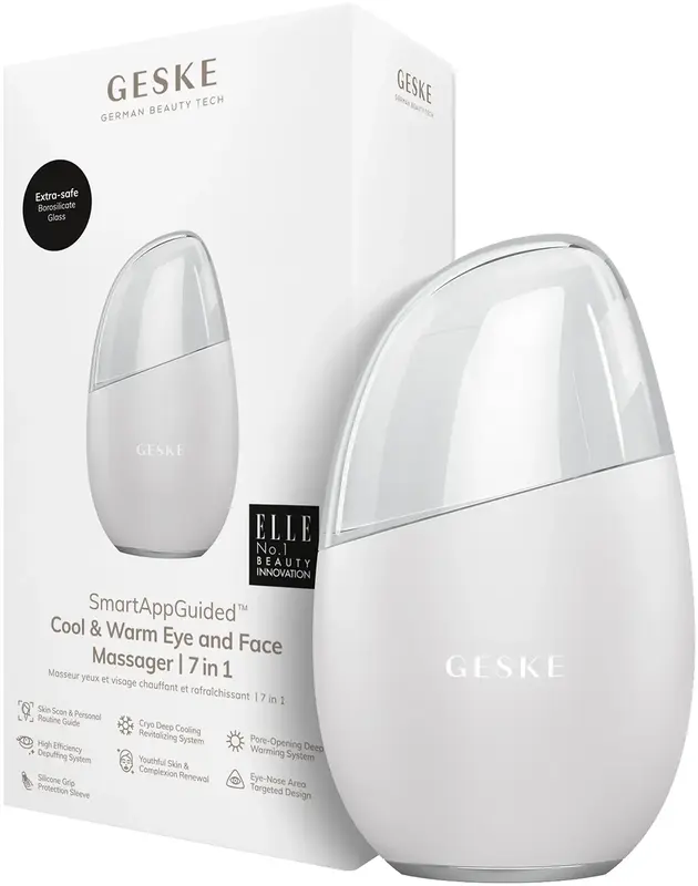 Массажер для глаз и лица Geske Cool & Warm Eye and Face Massager 7 в 1 Белый фото