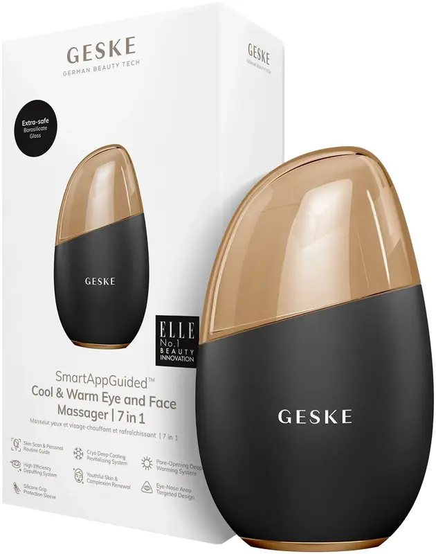 Массажер для глаз и лица GESKE Cool & Warm Eye and Face Massager 7 в 1 серый фото