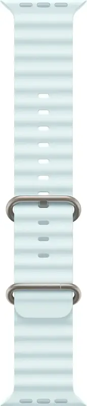 Ремешок для часов Apple Watch 49/46/45/44mm Ice Blue Ocean Band - Natural Titanium Finish - фото - №0