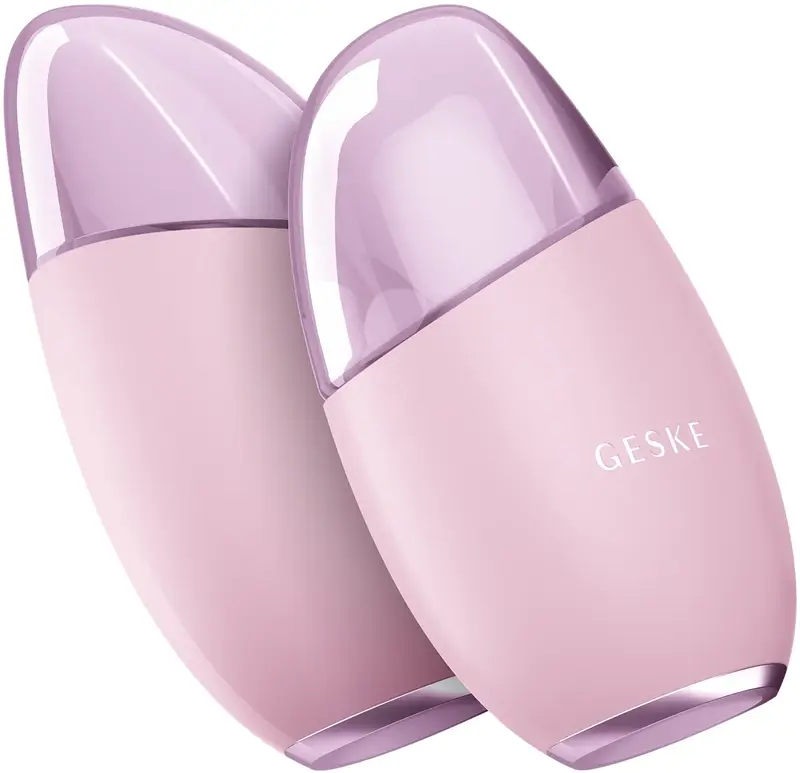 Масажер для очей та обличчя Geske Cool & Warm Eye and Face Massager 7 в 1 Рожевий - фото - №5