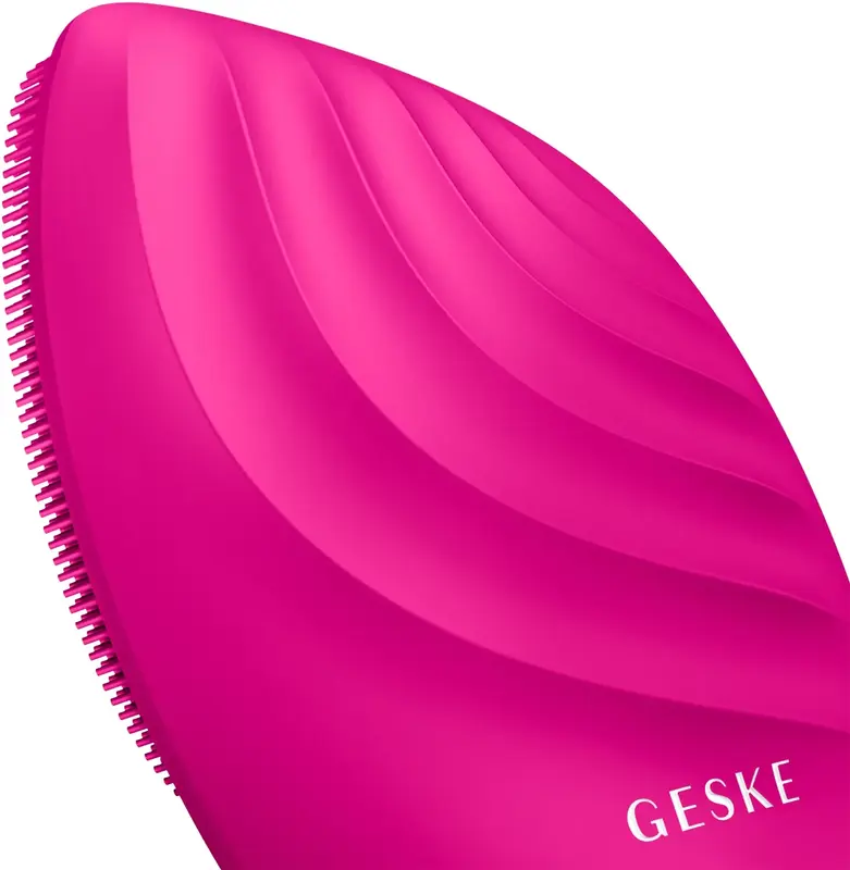 Електронна звукова щітка для обличчя GESKE Sonic Facial Brush 5 в 1 пурпурний фото