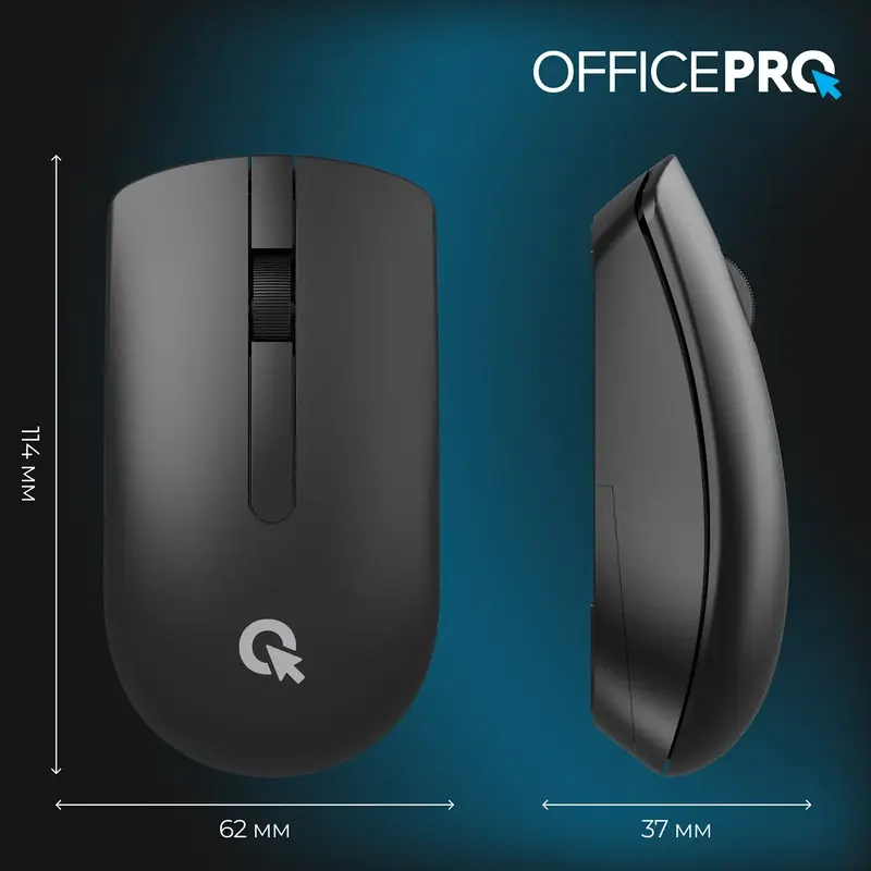 Комп'ютерна миша OfficePro M175B Silent Click Wireless (Black) - фото - №11