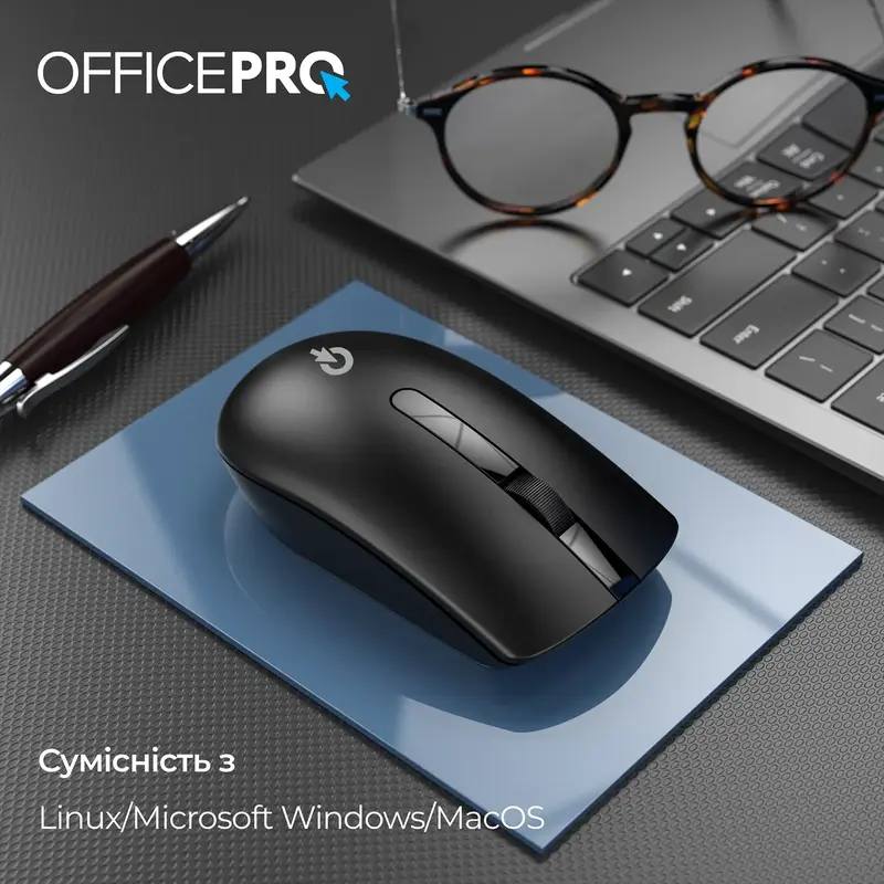 Комп'ютерна миша OfficePro M175B Silent Click Wireless (Black) - фото - №12