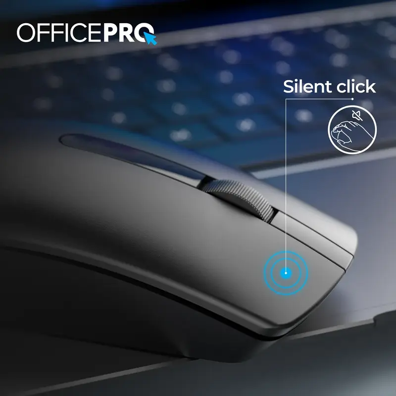 Комп'ютерна миша OfficePro M175B Silent Click Wireless (Black) - фото - №7