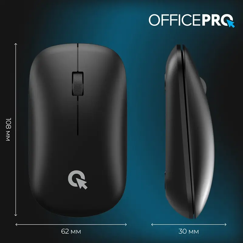 Комп'ютерна миша OfficePro M225B Silent Click Wireless (Black) - фото - №11