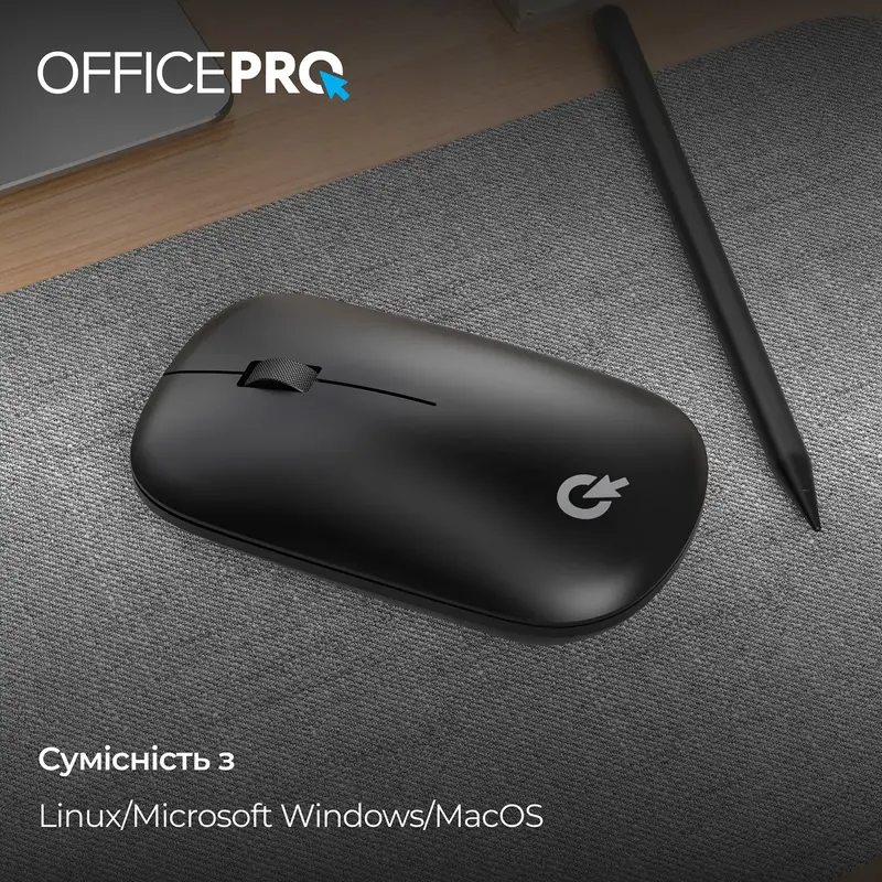 Комп'ютерна миша OfficePro M225B Silent Click Wireless (Black) - фото - №12