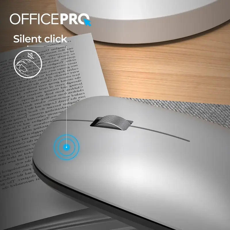Комп'ютерна миша OfficePro M225S Silent Click Wireless (Silver) - фото - №7