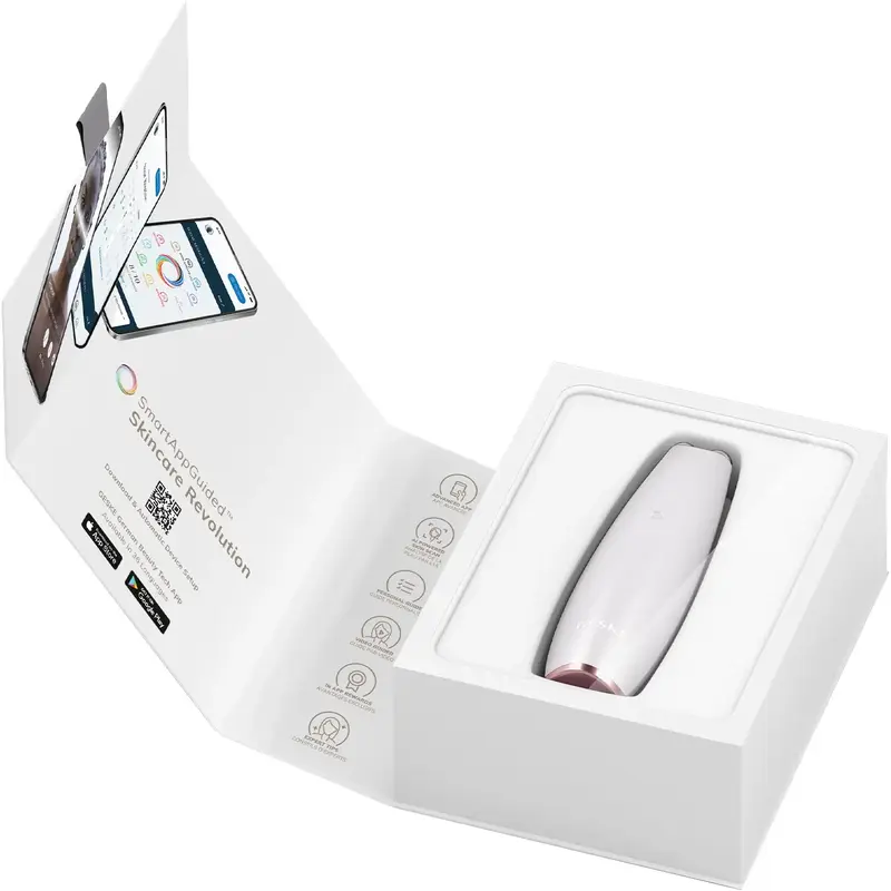 Мікрострумова ручка для підтяжки обличчя Geske MicroCurrent Face-Lift Pen 6 в 1 пудровий - фото - №6