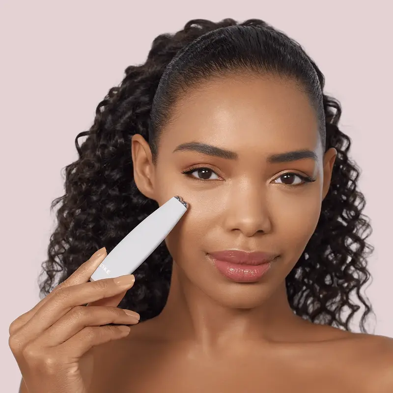 Мікрострумова ручка для підтяжки обличчя Geske MicroCurrent Face-Lift Pen 6 в 1 пудровий - фото - №3