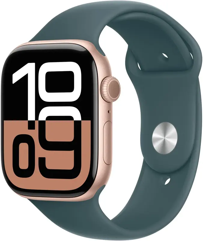 Ремінець для годинника Apple Watch 44/45/46/49mm Lake Green Sport Band - S/M (MXLQ3ZM/A) - фото - №3