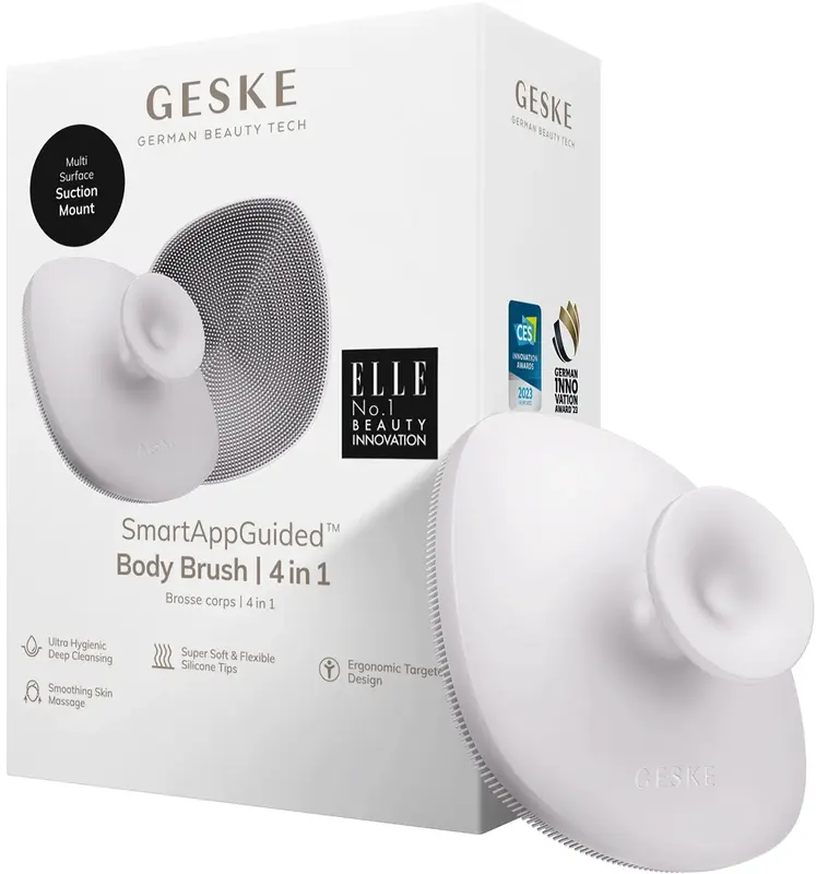 Щітка для тіла GESKE Body Brush 4 в 1 пудровий - фото - №0
