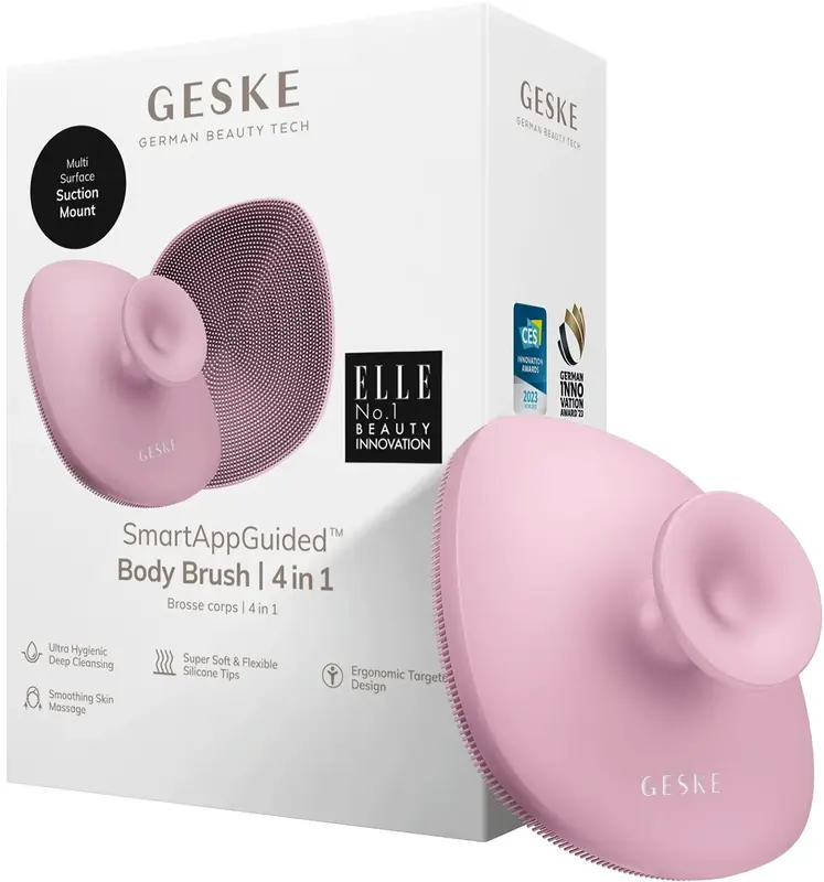 Щітка для тіла Geske Body Brush 4 в 1 рожева фото
