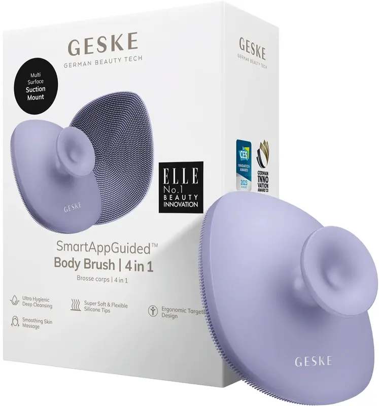 Щітка для тіла GESKE Body Brush 4 в 1 фіолетова фото