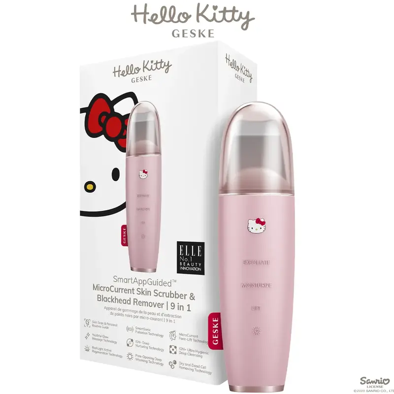 Микротоковый скрабер для кожи и устранения черных точек GESKE MicroCurrent Skin Scrubber & Blackhead - фото - №0