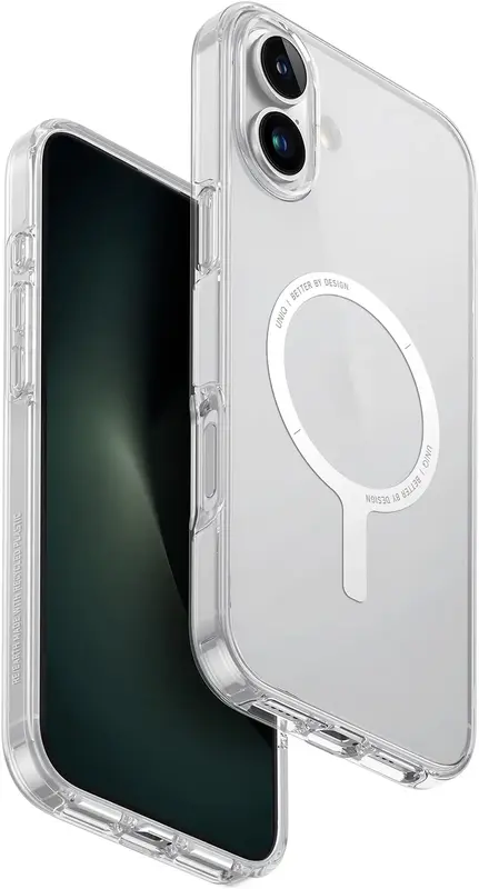 Чохол для Iphone 16 Plus UNIQ HYBRID MAGCLICK CHARGING CLARIO (ECO) - LUCENT (UNIQ-IP6.7(2024)-CLARMCLR) - фото - №2
