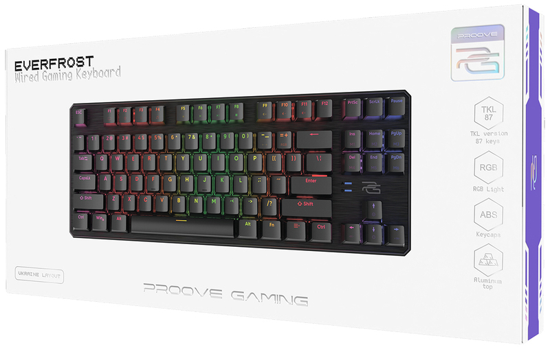 Игровая клавиатура Proove Gaming Everfrost black фото