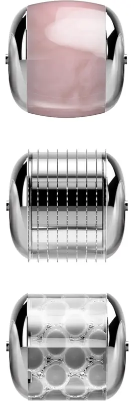 Електронний ролик для обличчя з мікроголками GESKE MicroNeedle Face Roller 9 в 1 білий - фото - №4