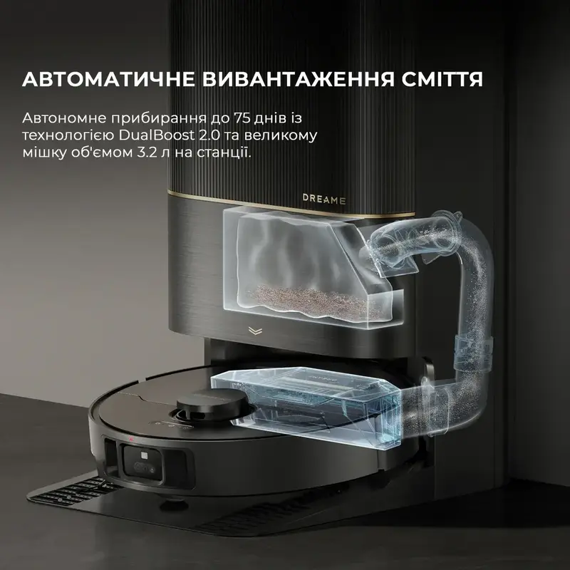 Робот-пылесос моющий Dreame Bot X40 Ultra Black фото