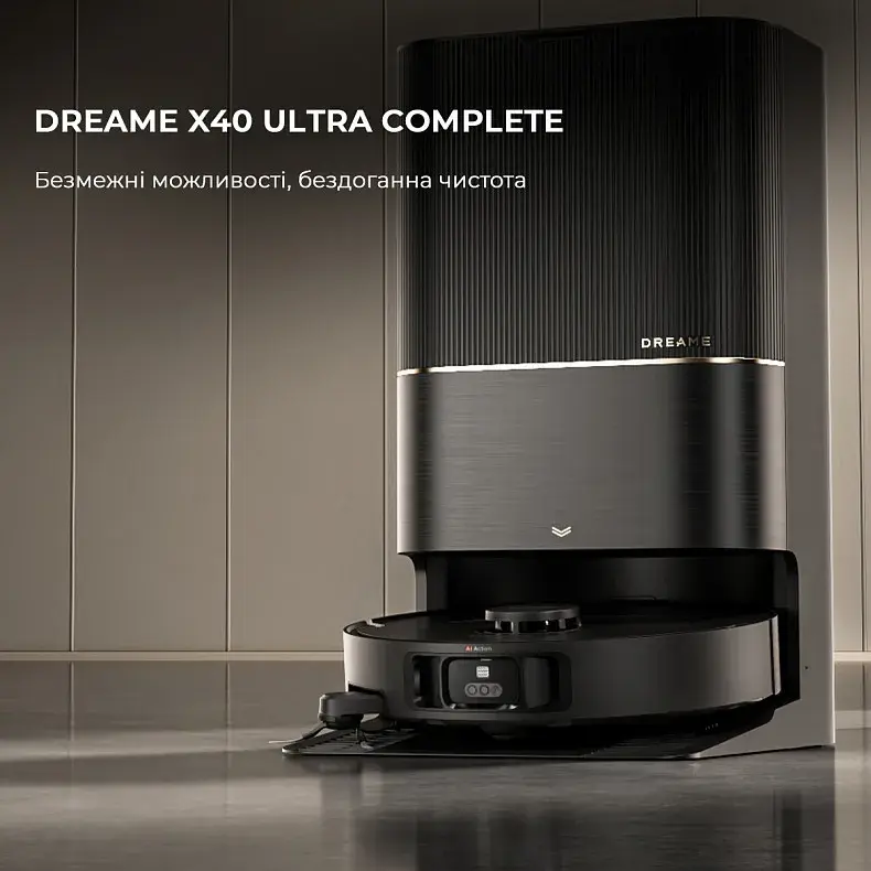 Робот-пилосос миючий Dreame Bot X40 Ultra Complete Black фото