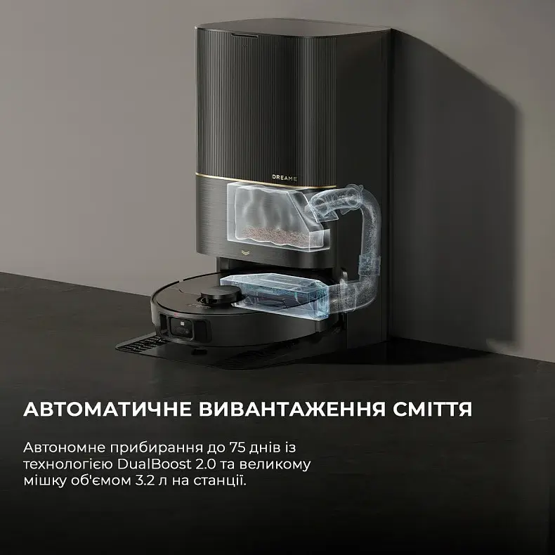 Робот-пилосос миючий Dreame Bot X40 Ultra Complete Black фото