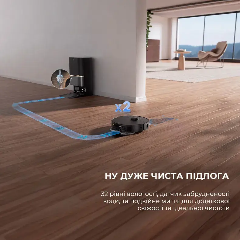 Робот-пилосос миючий Dreame Bot X40 Ultra Complete Black фото