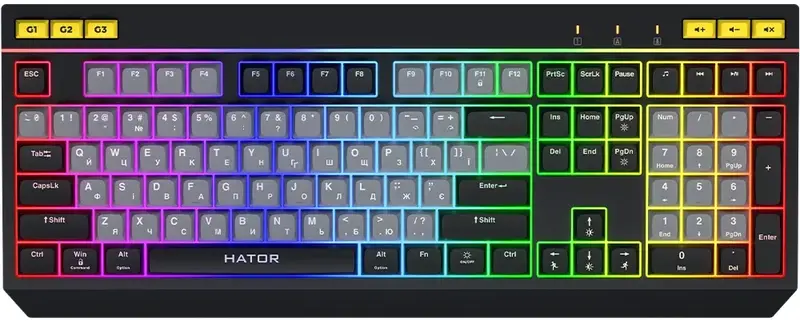 Игровая клавиатура HATOR Icefall (HTK401UA) Black фото